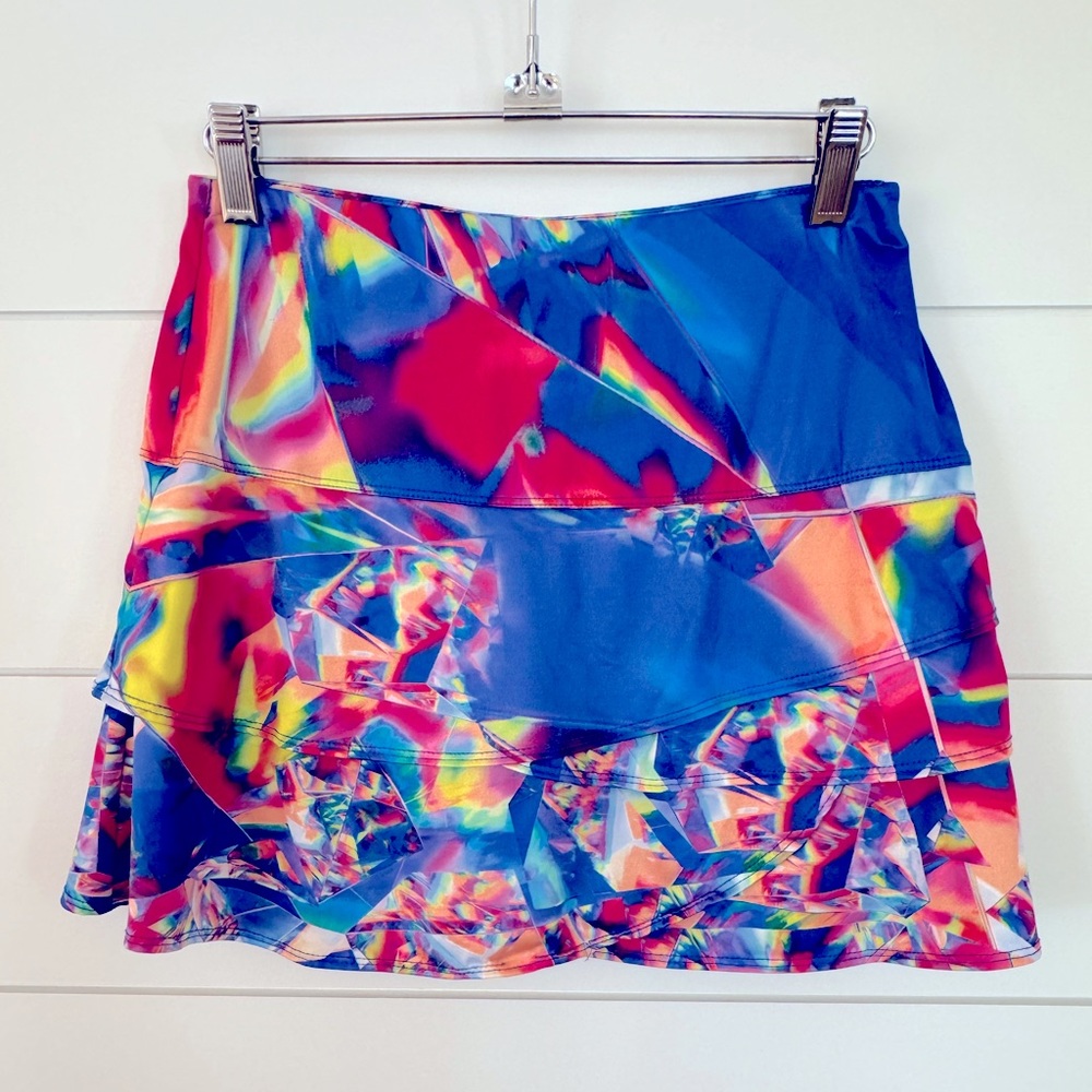 Lucky in Love tie dyed tennis skirt, size S